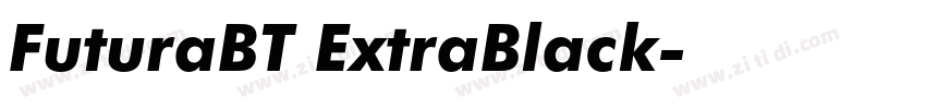 FuturaBT ExtraBlack字体转换